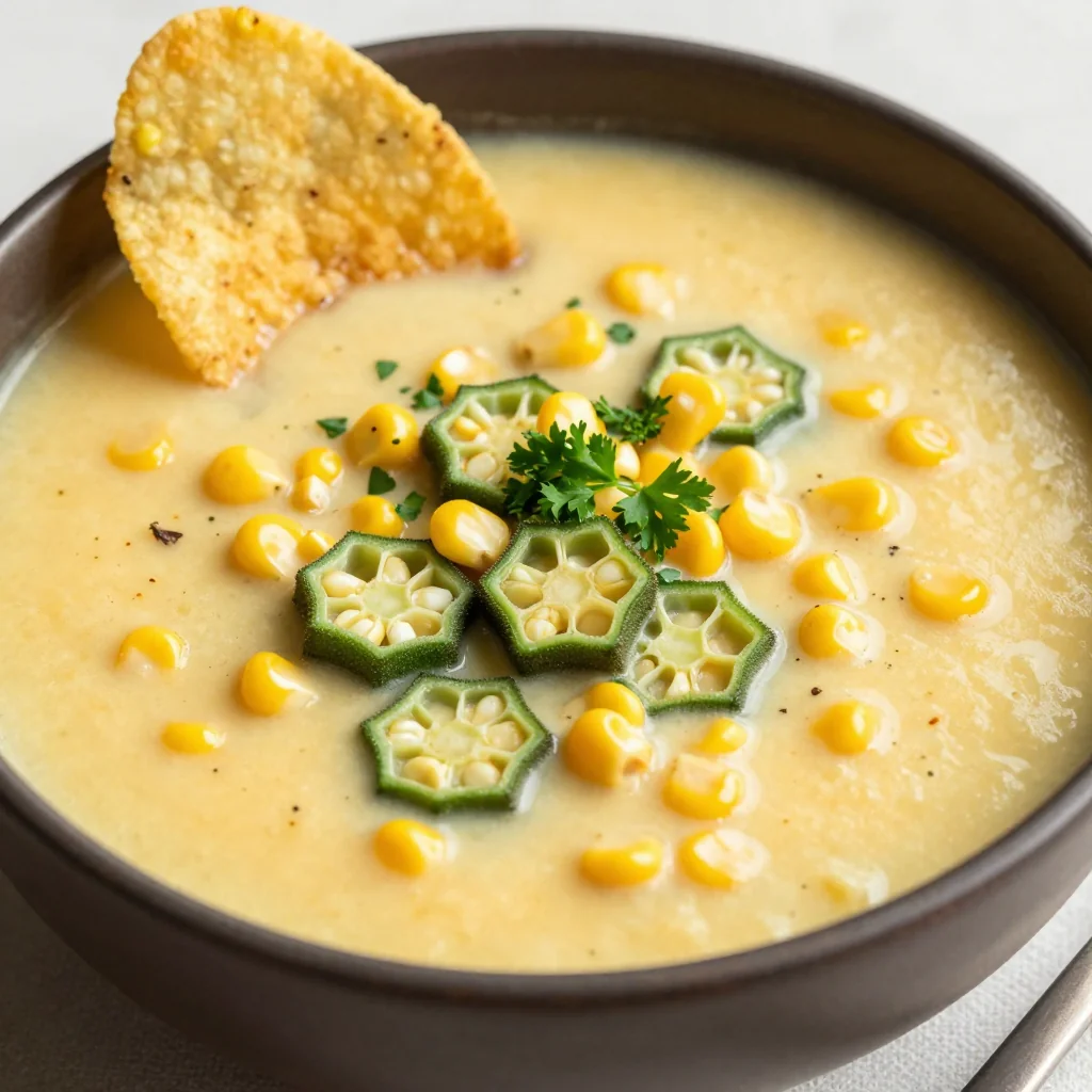 Martin Luther King Jr. Day Corn and Okra Chowder