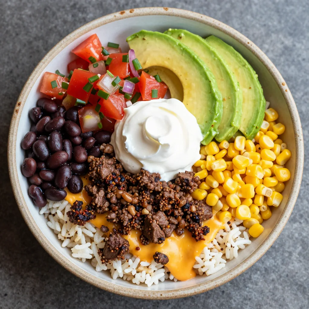 Meal Prep Beef Burrito Bowls for New Year Goals