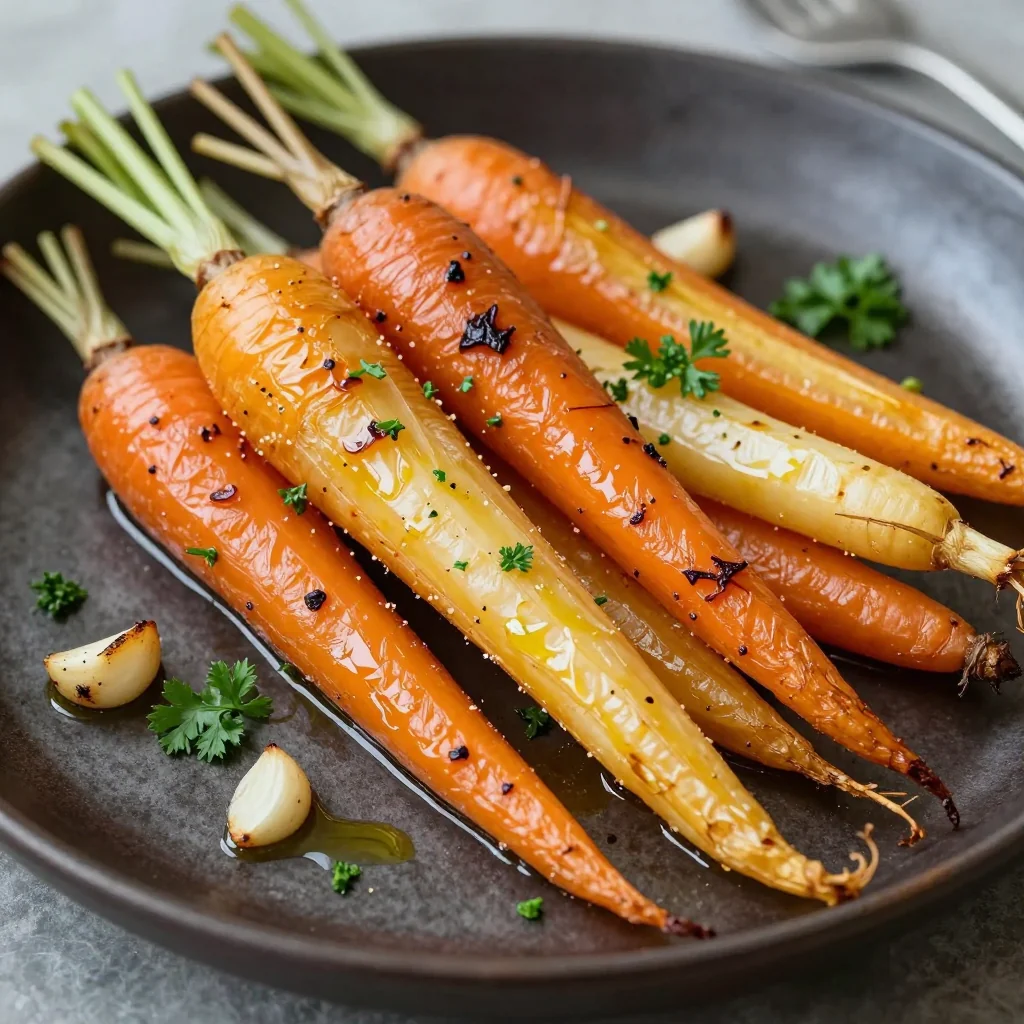 meal prep friendly roasted carrots and parsnips with garlic
