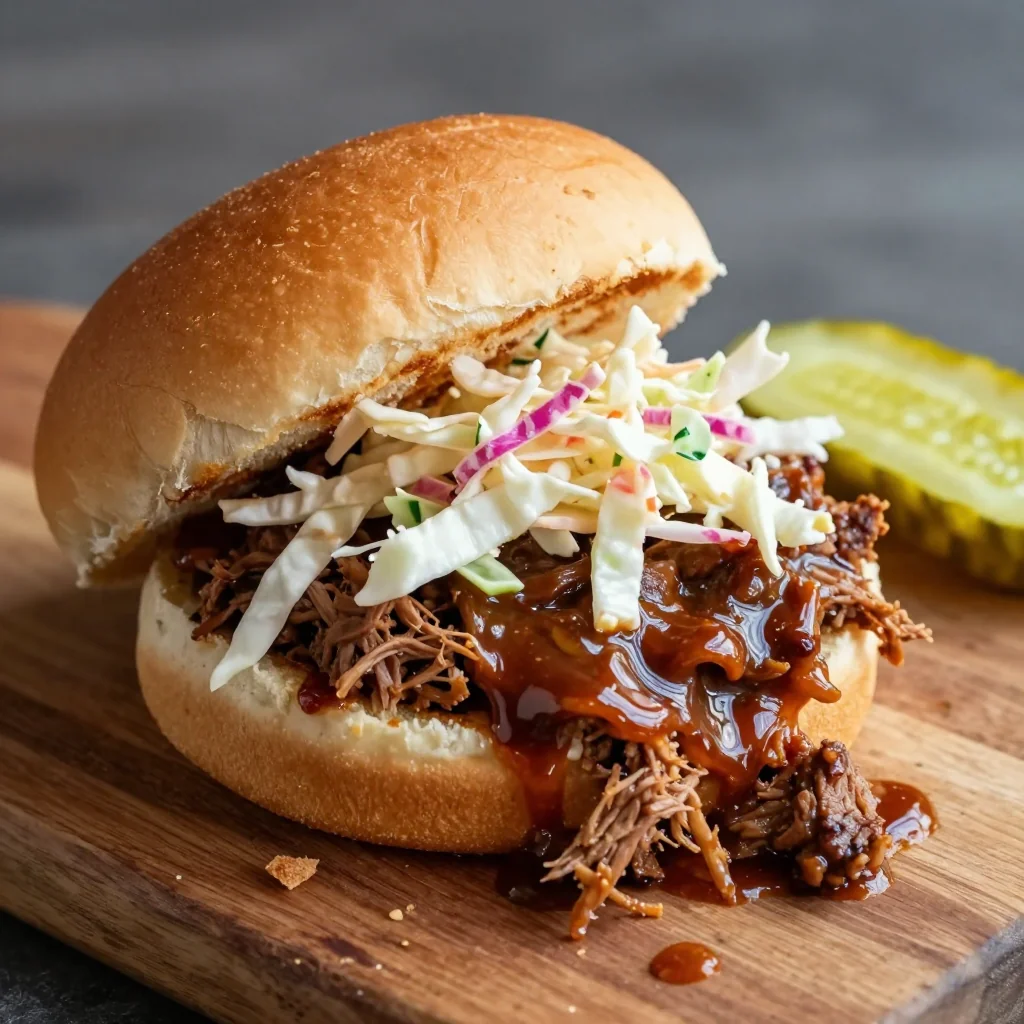 NFL Playoff Day Smoky BBQ Pulled Pork Sliders
