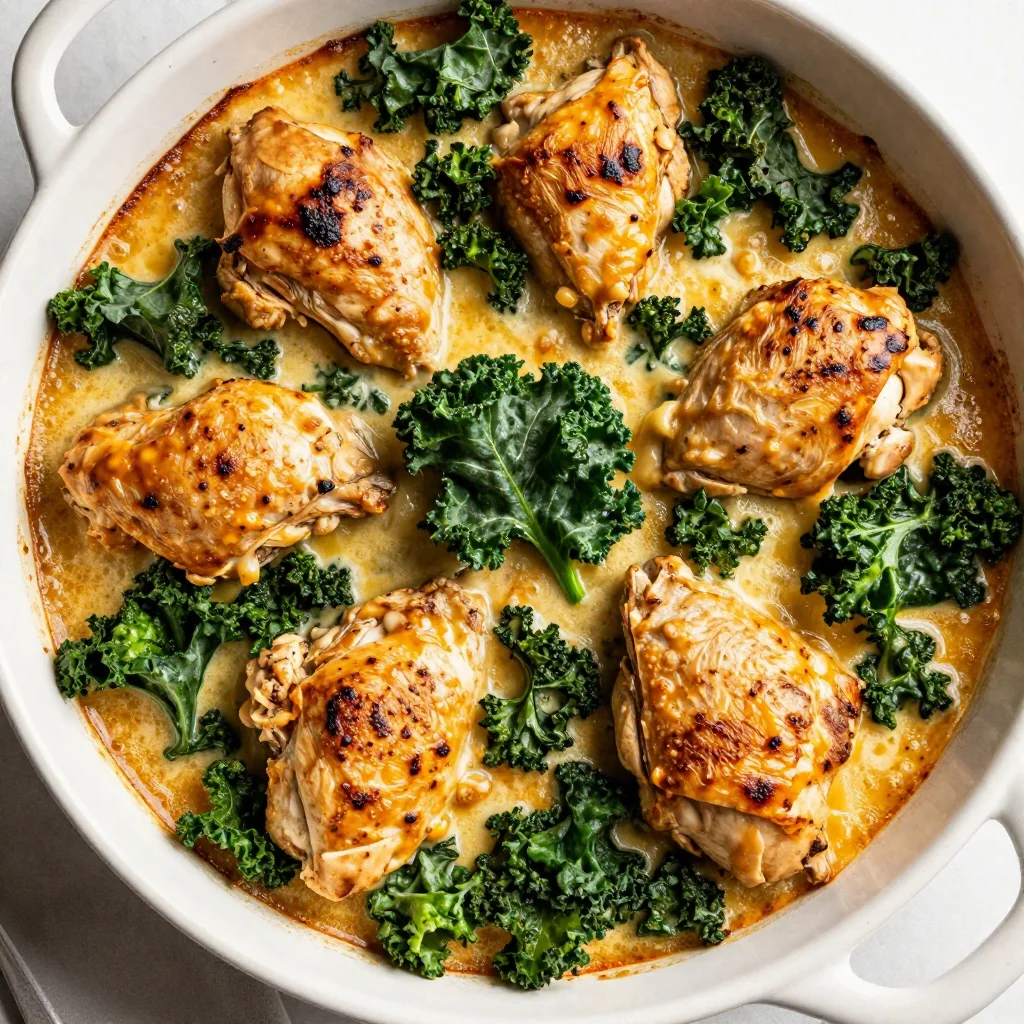 onepot chicken and kale casserole for busy weeknights and meal prep