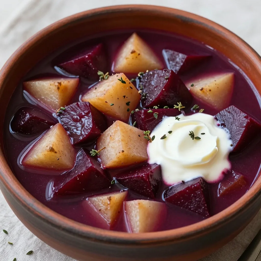 pantry cleanout vegetable stew with parsnips and beets