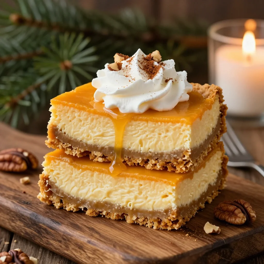 Rich Pumpkin Cheesecake Bars for Winter Dessert Favorites