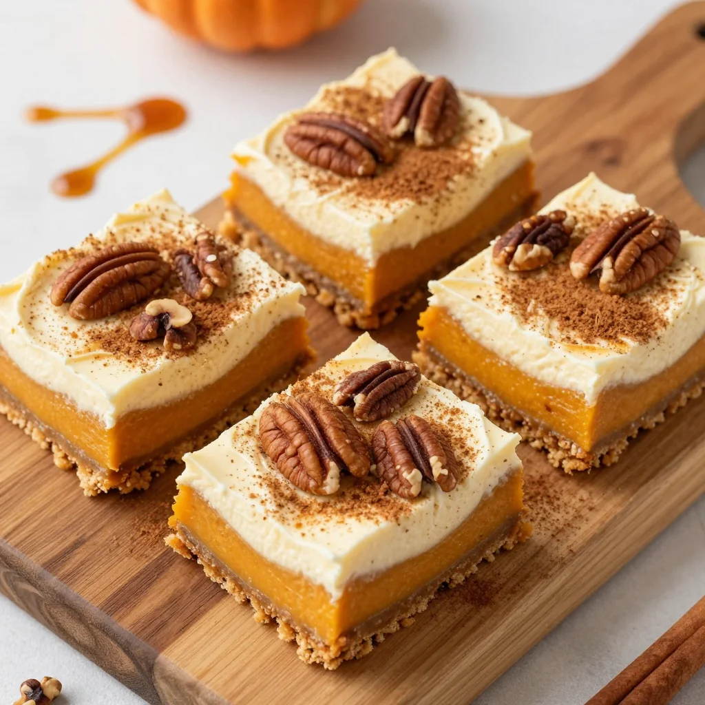 Rich Pumpkin Cheesecake Bars for Winter Dessert Favorites
