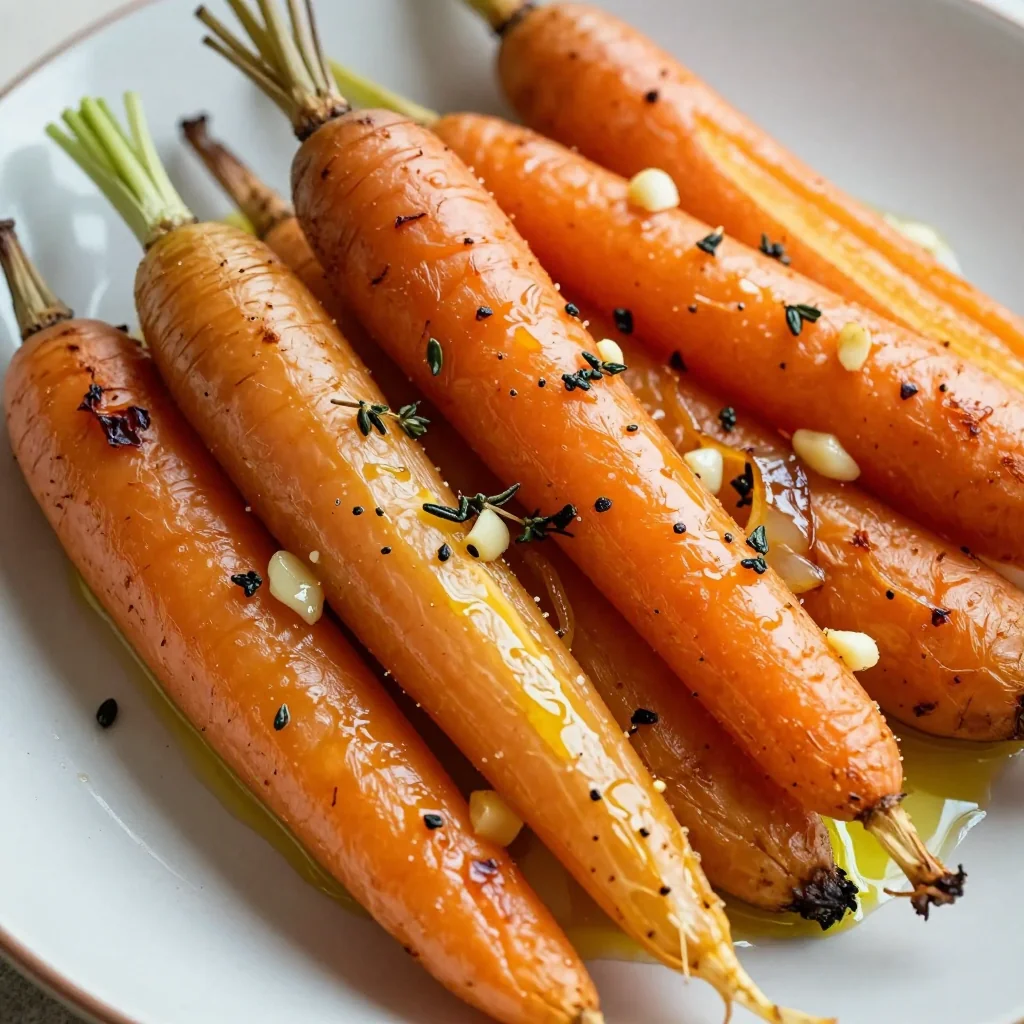 savory roasted root vegetable medley with garlic and fresh thyme for winter