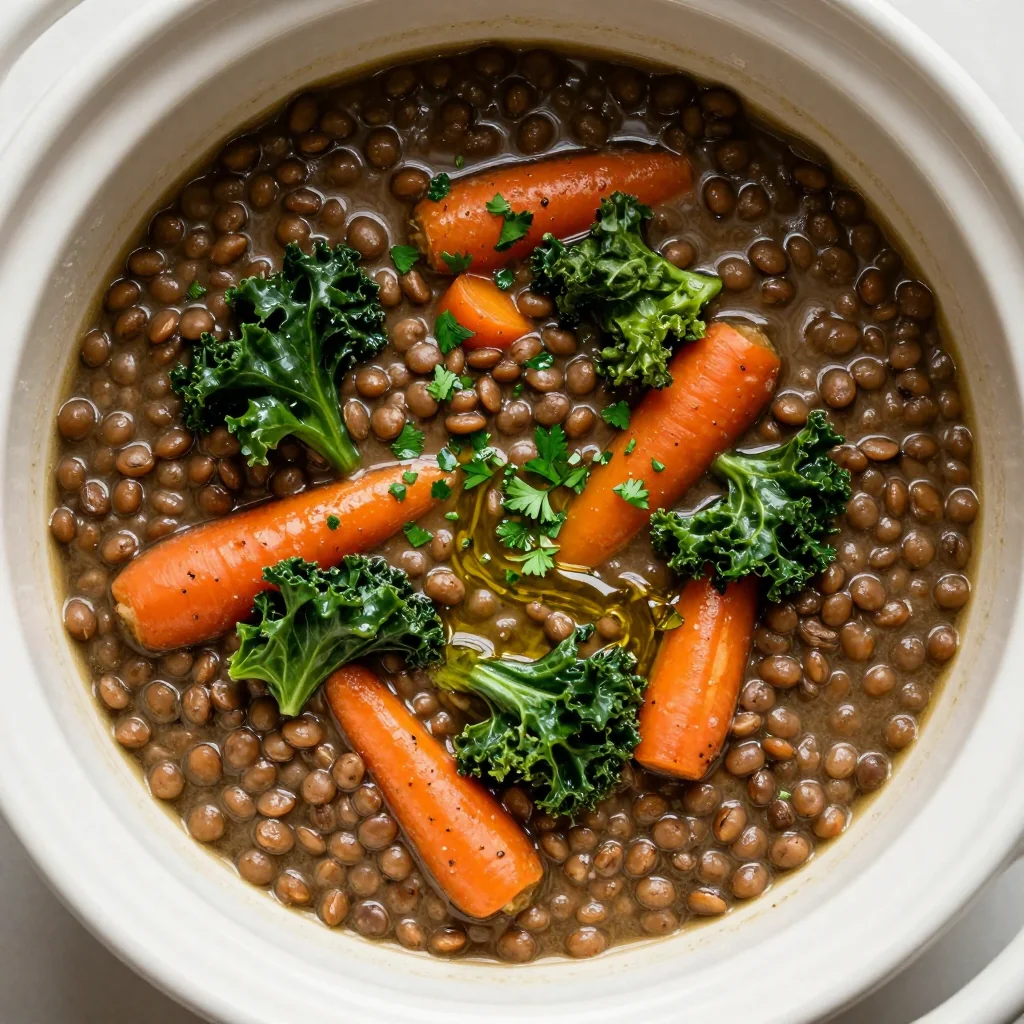 Slow Cooker Lentil Stew for Hearty MLK Day Vegetarian Meals