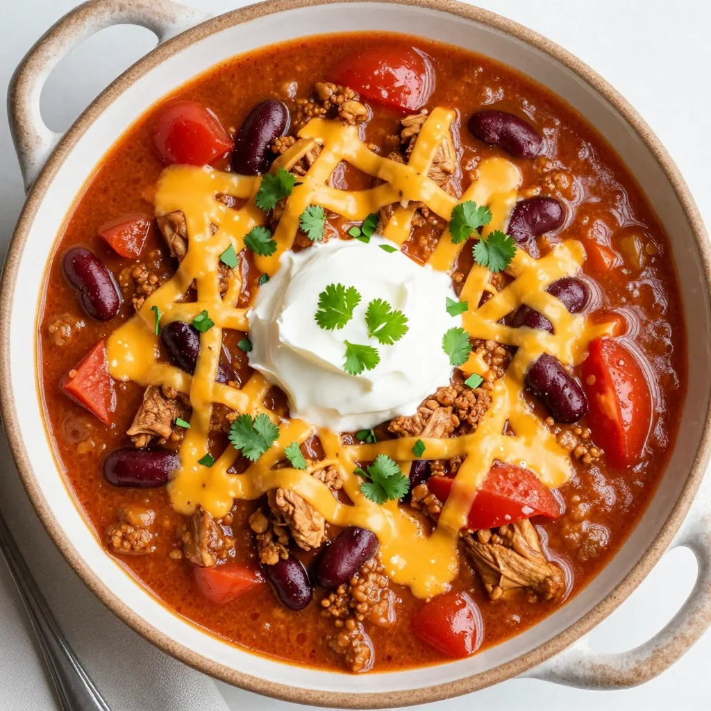 Slow Cooker Turkey Chili for Healthy January Meal Prep