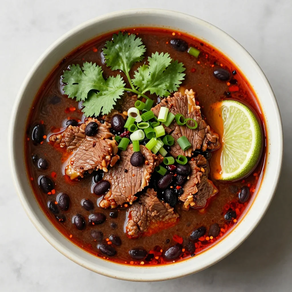 Spicy Beef and Black Bean Soup for a Protein Punch