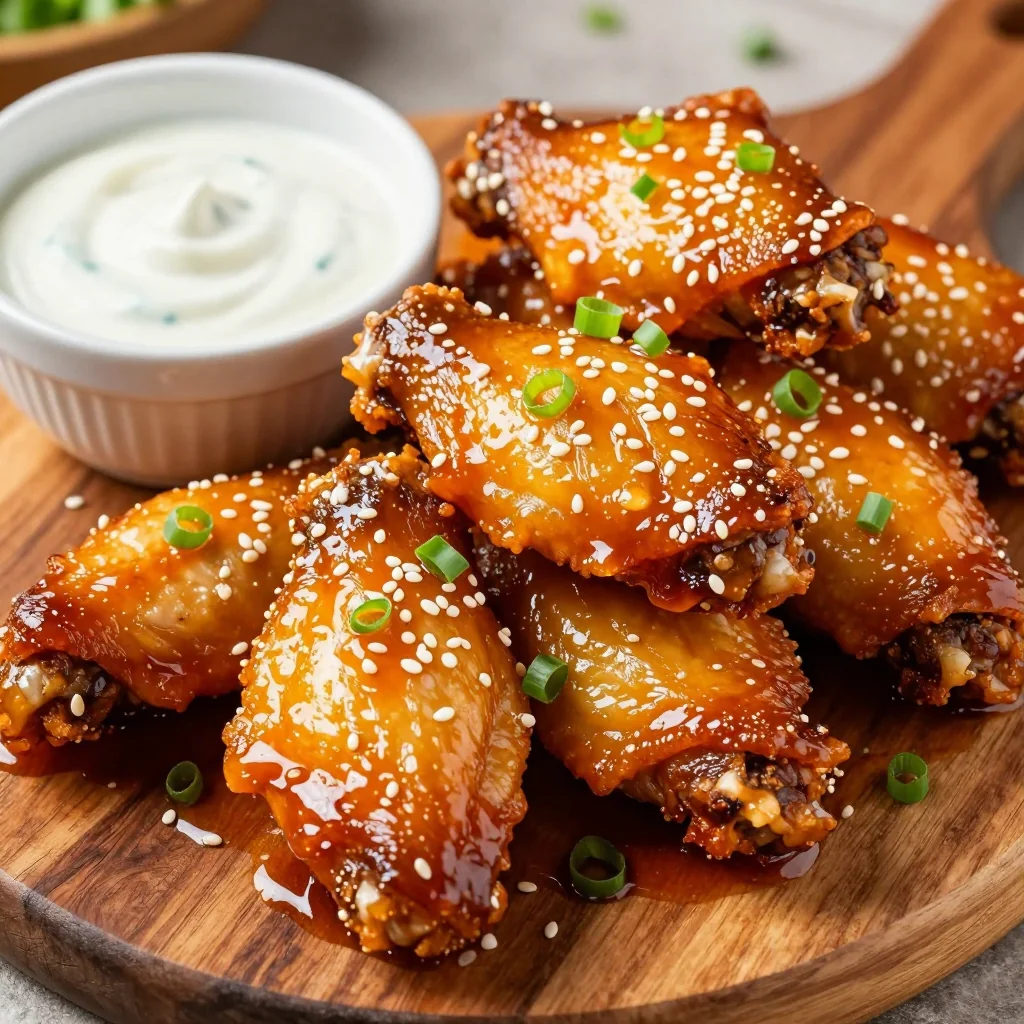 Spicy Honey Garlic Wings for Game Day Party
