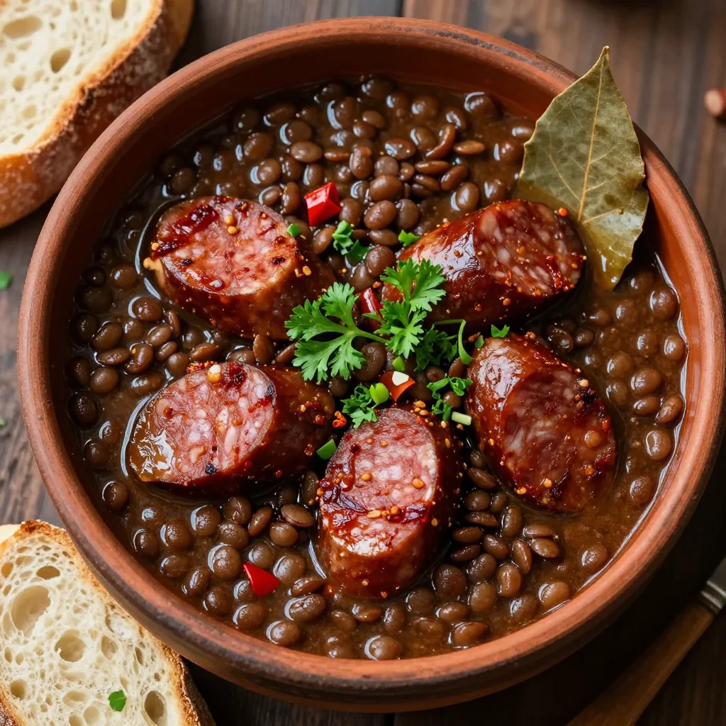 Spicy Sausage And Lentil Stew To Warm Up Your January