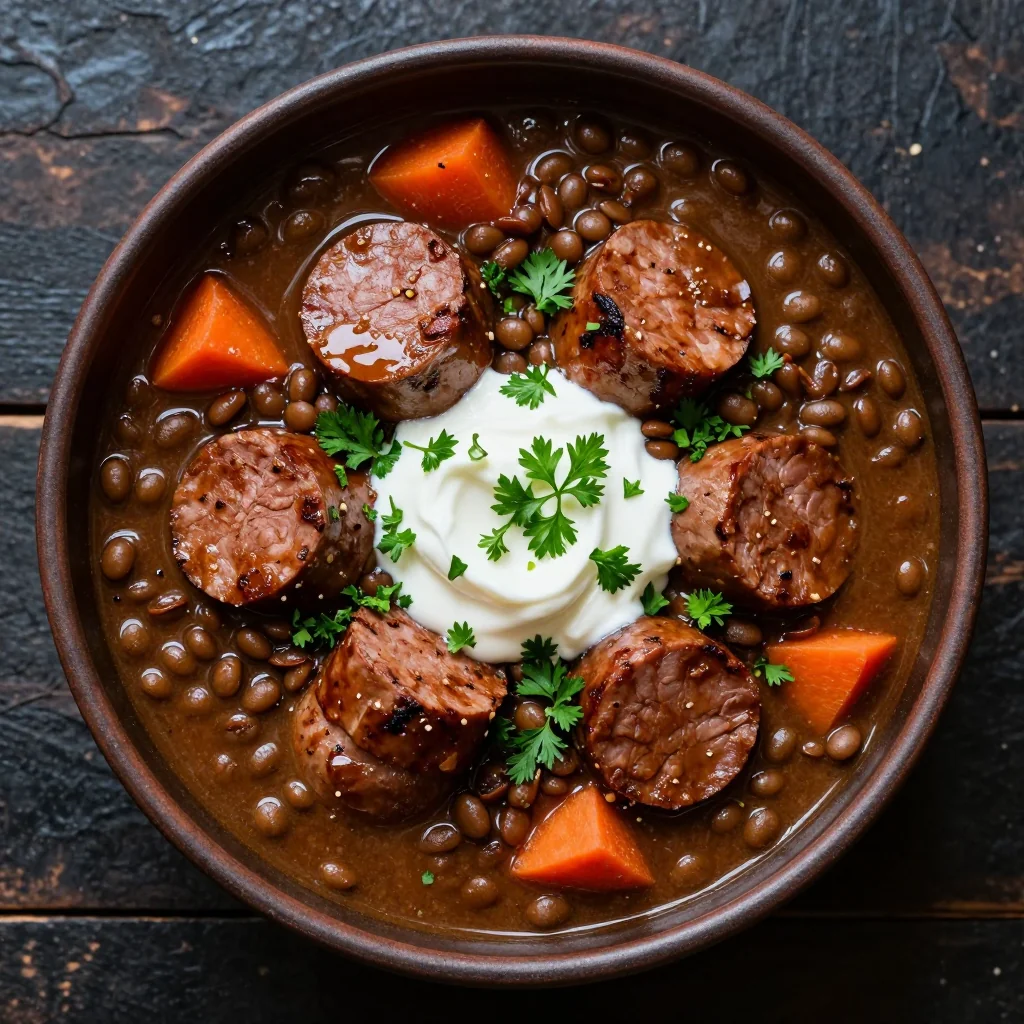 Spicy Sausage And Lentil Stew To Warm Up Your January