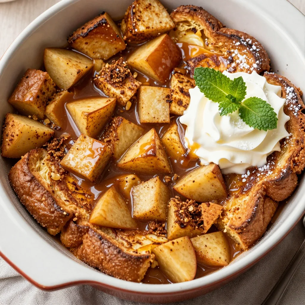 Warm Cinnamon Apple French Toast Casserole for Brunch