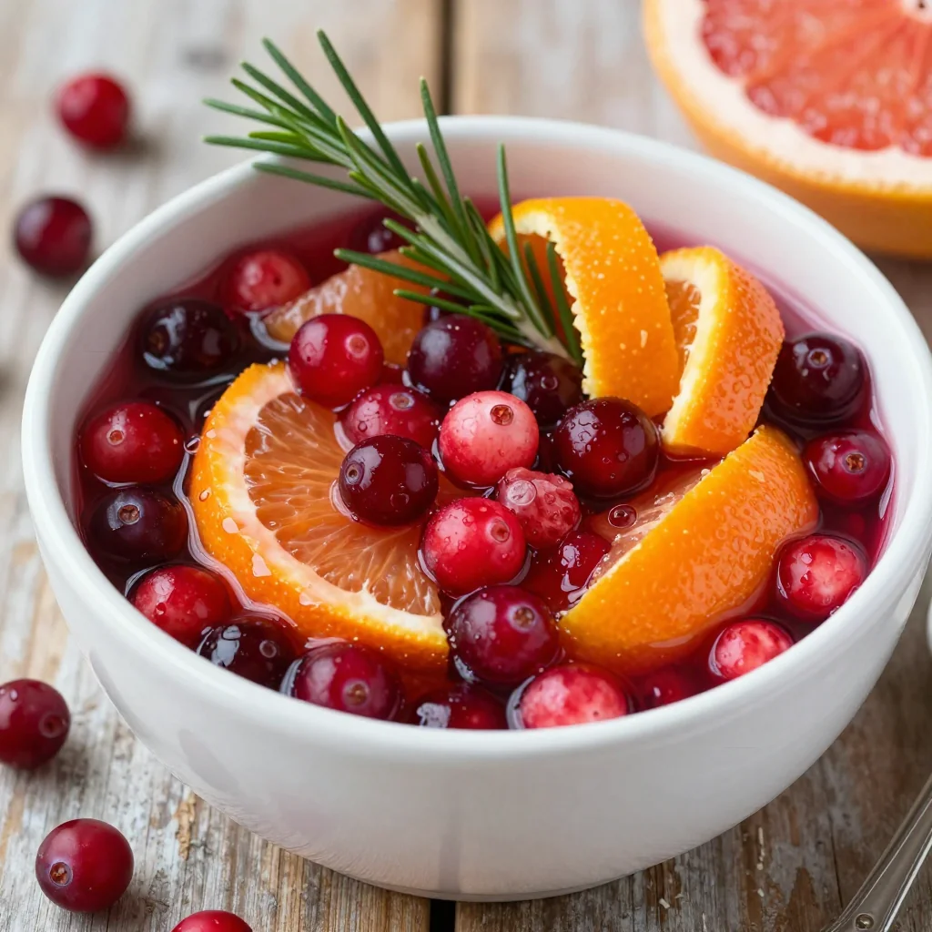 warm citrus and cranberry compote for sweet holiday breakfasts