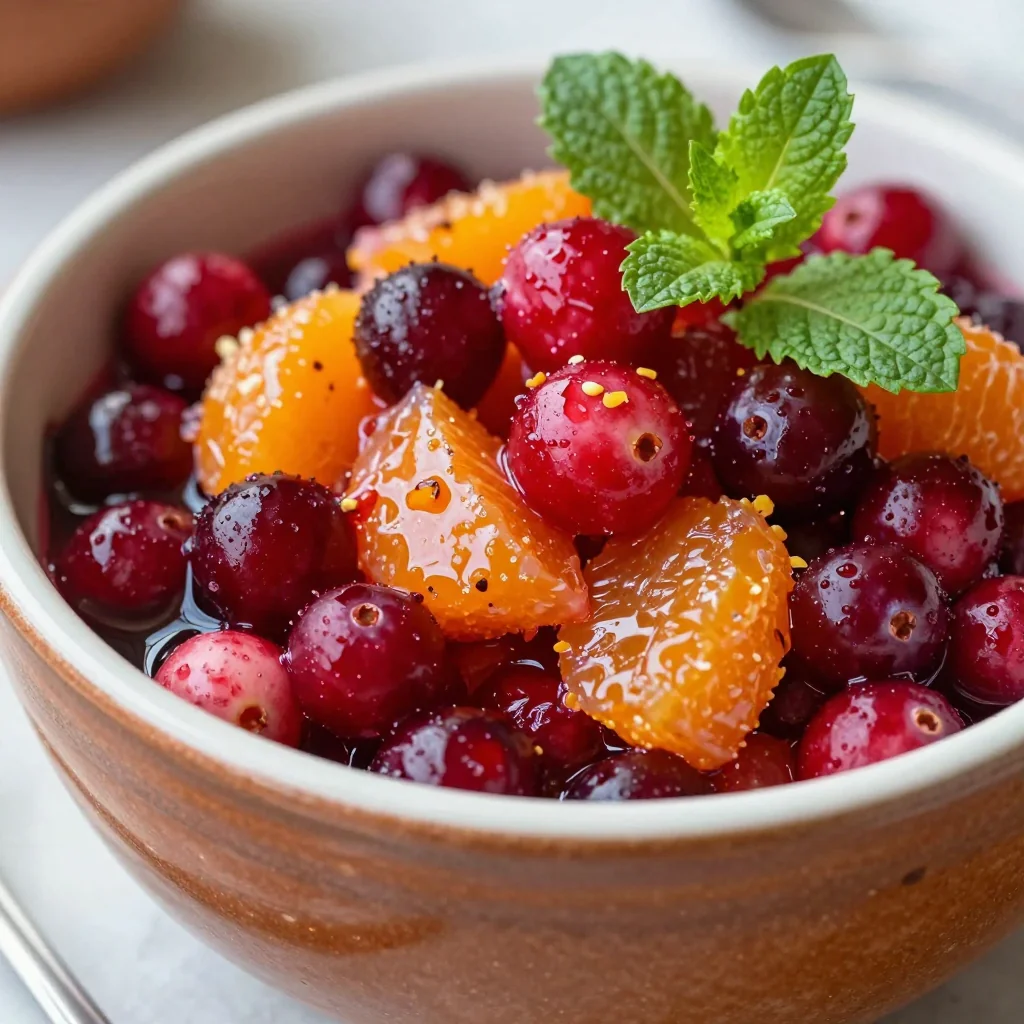 warm citrus and cranberry compote for sweet holiday breakfasts