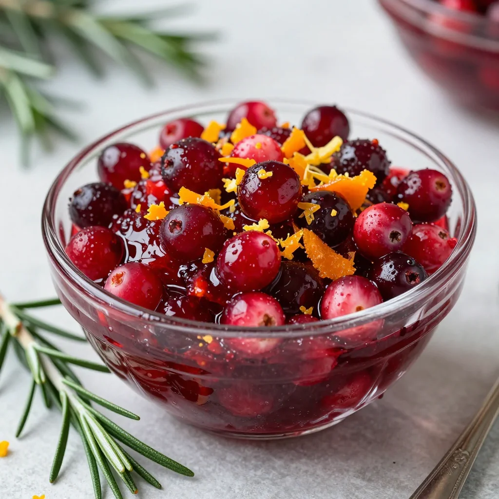 warm cranberry and orange relish to brighten your christmas dinner