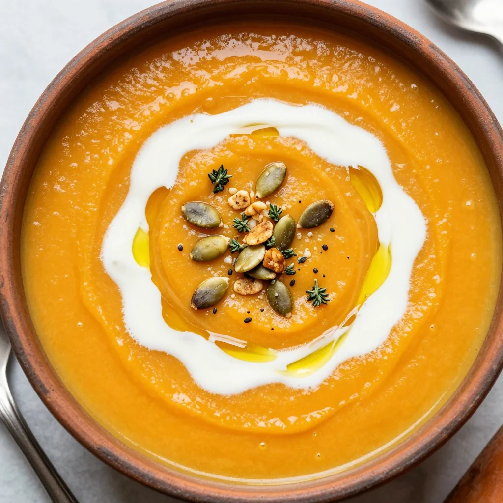 warm creamy sweet potato and carrot soup for slow january mornings