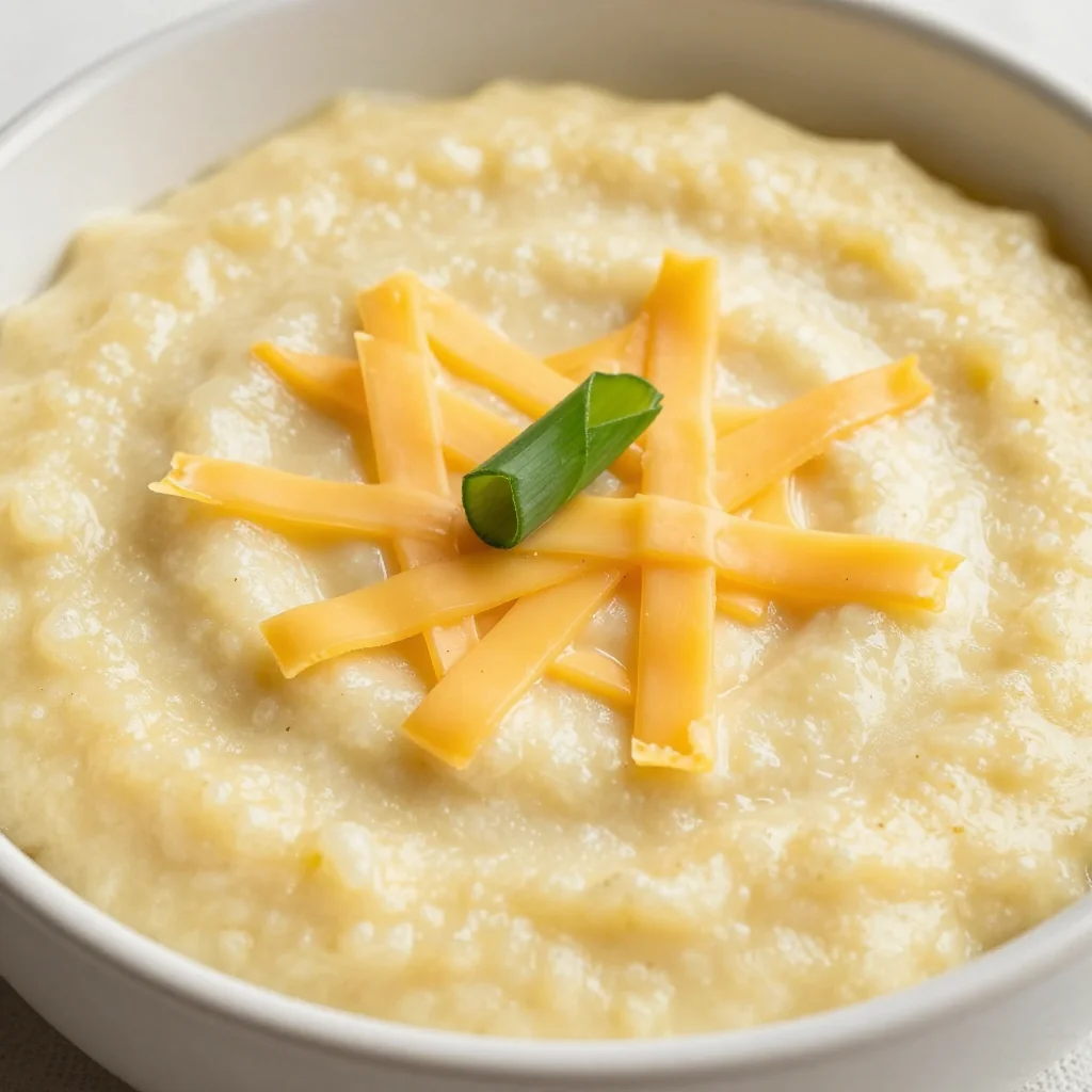 Warm Savory Breakfast Grits With Cheese For A Creamy January Treat