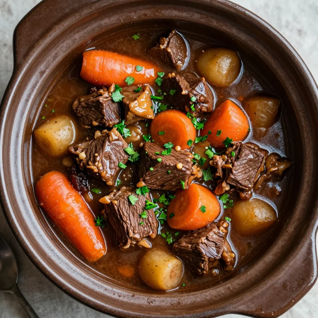 warm slow cooker beef and root vegetable stew for budgetfriendly family meals