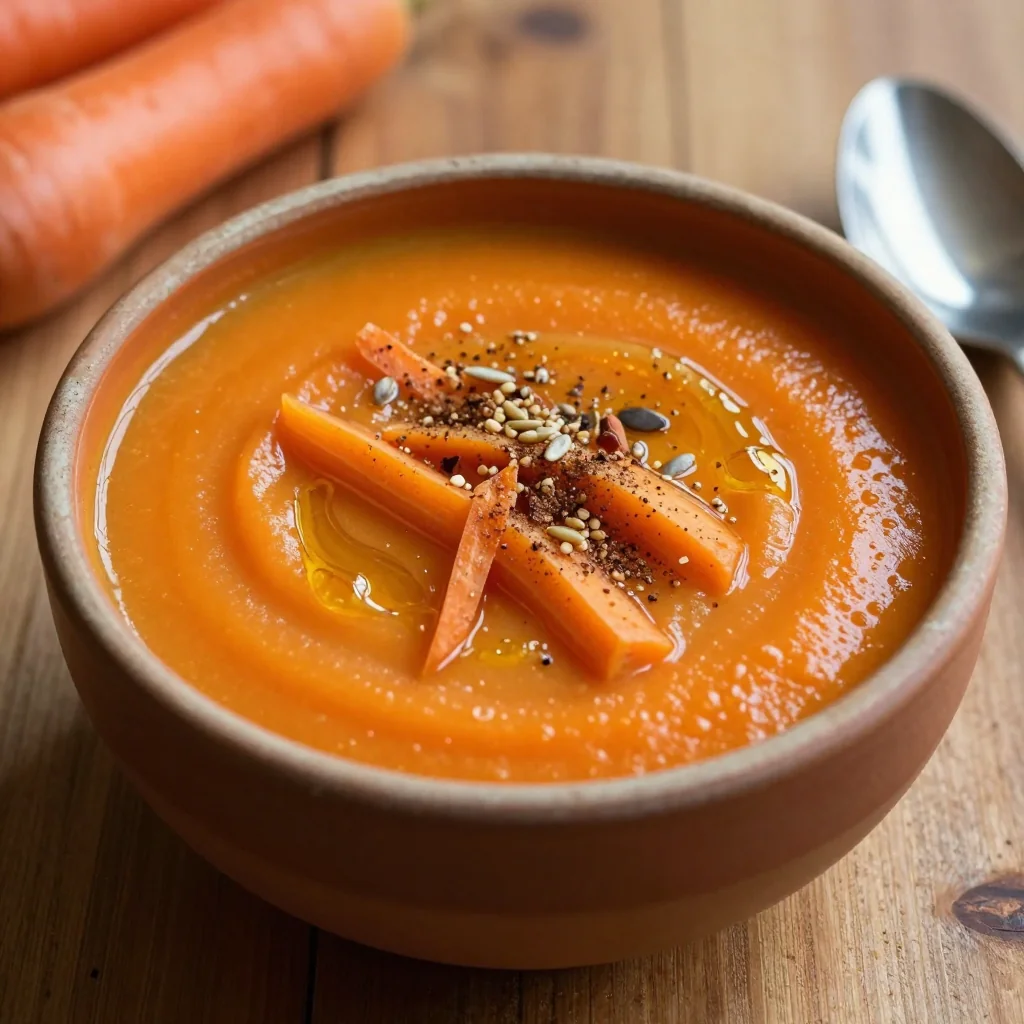warm spiced orange and carrot soup for cozy january breakfasts