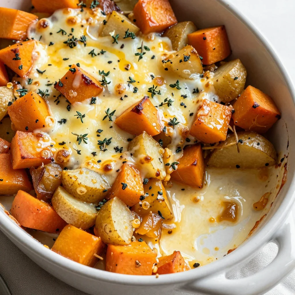 warm winter vegetable and turnip casserole for family supper nights