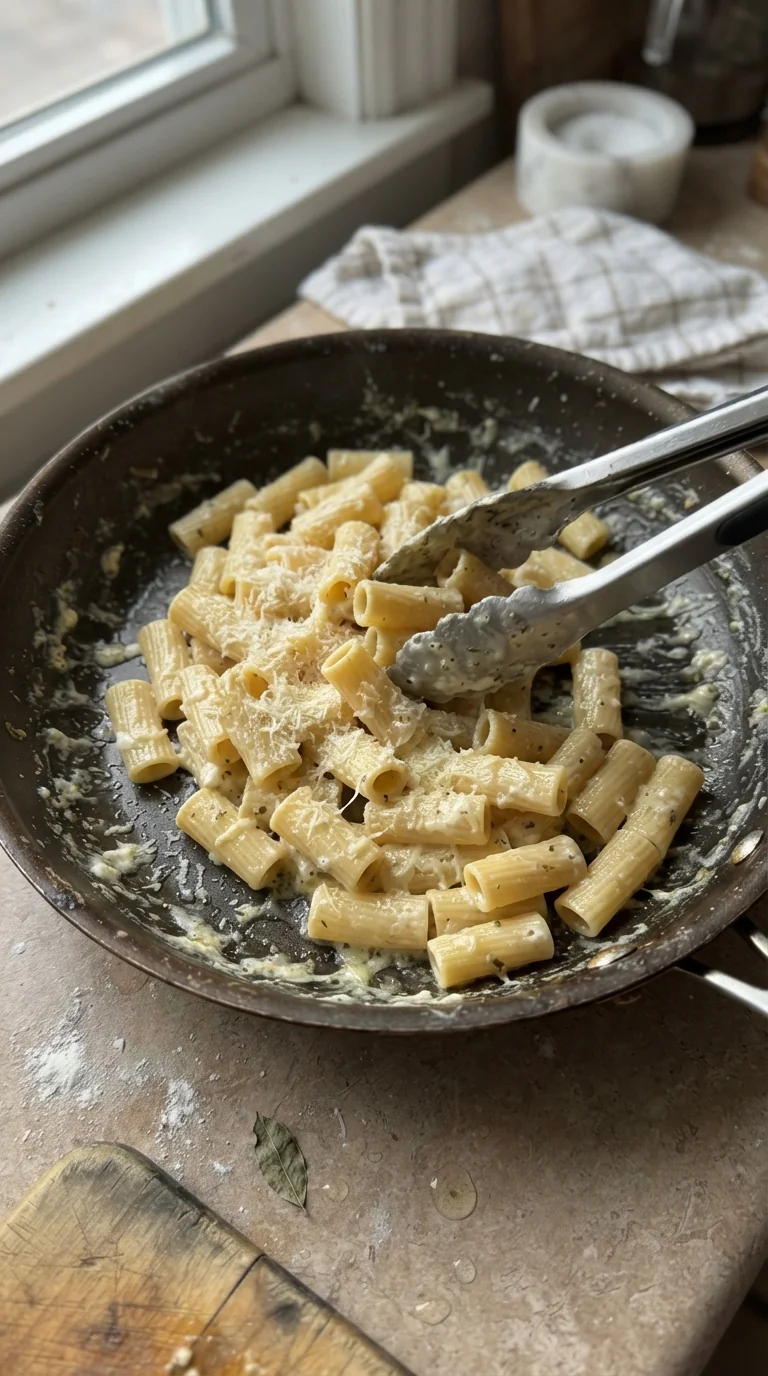 Step-by-step cooking of Creamy Cottage Cheese Pasta