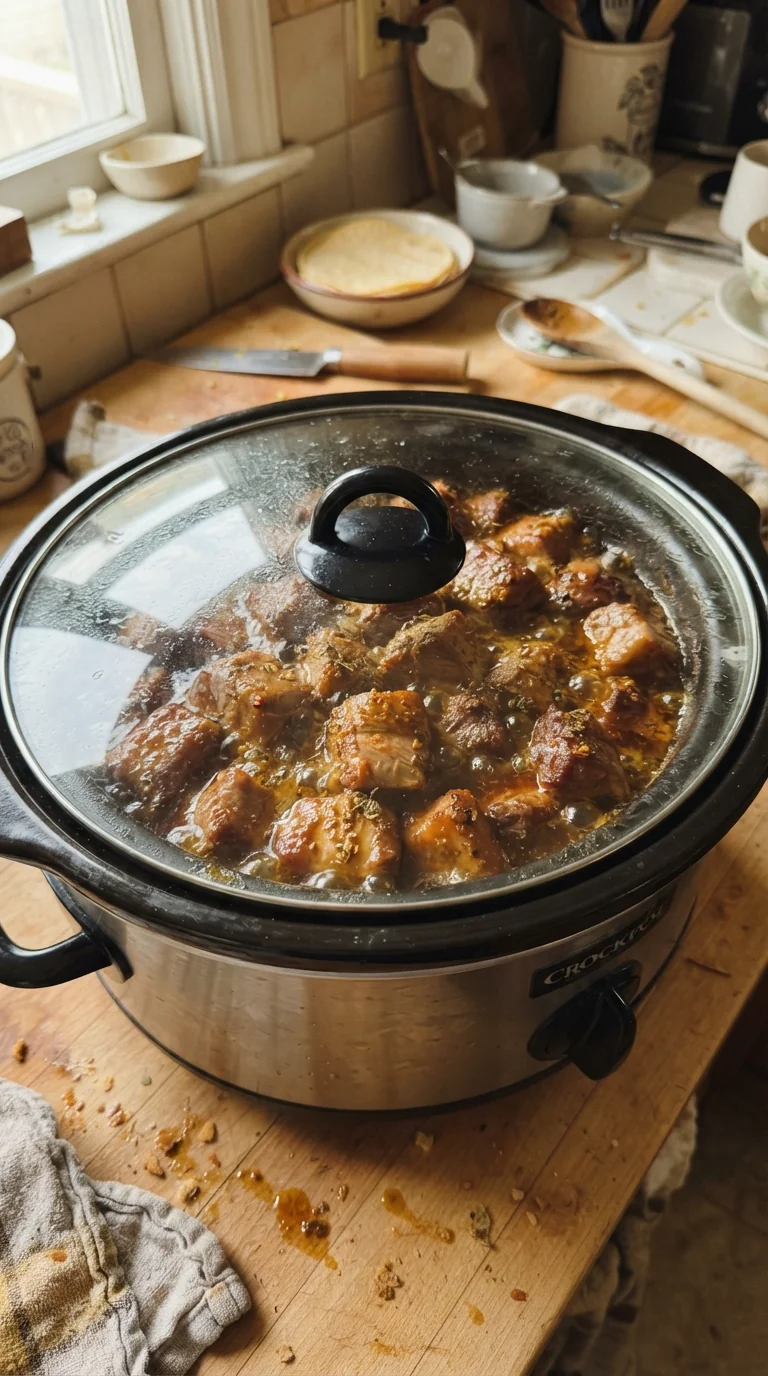 Step-by-step cooking of Savory Crockpot Pork Carnitas