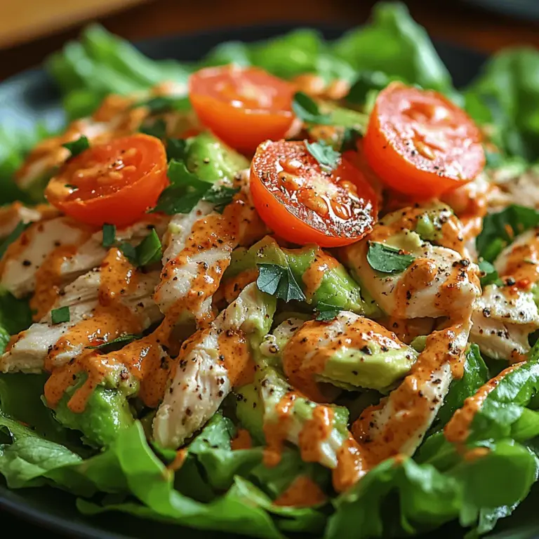 Welcome to the delightful world of creamy avocado chicken salad! Our recipe for Creamy Avocado Chicken Delight is not only a feast for the senses but also a powerhouse of nutrition. This dish seamlessly combines tender shredded chicken with the rich creaminess of ripe avocados and crunchy fresh vegetables, making it an ideal option for lunch or a light dinner. The magic of this recipe lies in its simplicity and the quality of ingredients used, which come together to create a flavorful experience that leaves you feeling satisfied and nourished.
