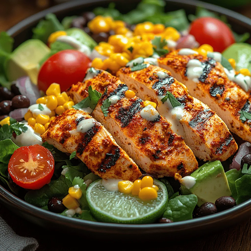 The Southwest Fiesta Chicken Salad is a vibrant and nutritious dish that embodies the bold flavors and colorful ingredients characteristic of Southwestern cuisine. This salad is not just a meal; it’s an experience that tantalizes the taste buds while providing a wholesome option for lunch or dinner. With its combination of grilled chicken, fresh vegetables, and zesty spices, this salad is a perfect representation of how healthy eating can be both delicious and satisfying.