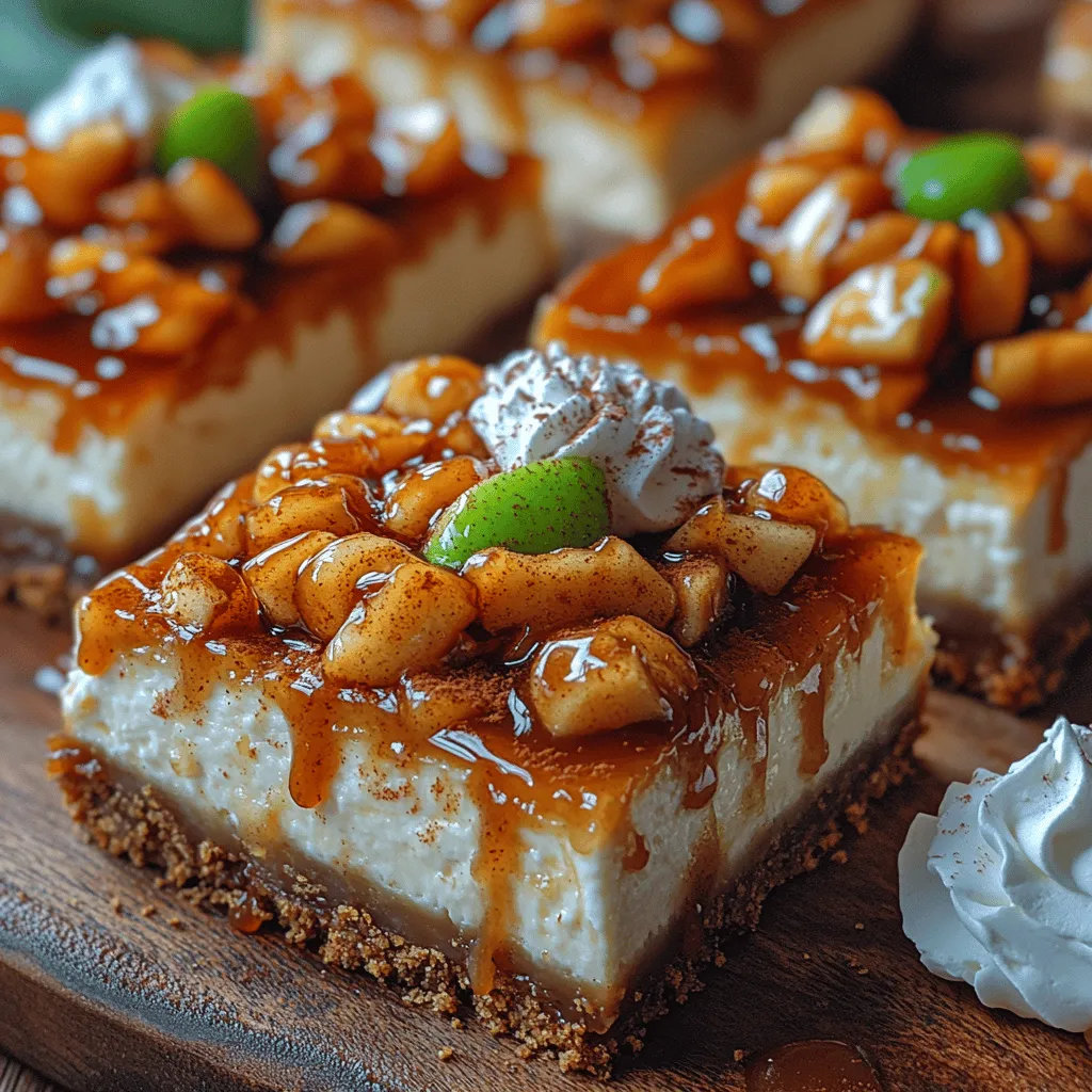 Cheesecake has long held a special place in the hearts of dessert lovers around the world, celebrated for its rich, creamy texture and versatile flavor profile. Dessert bars, on the other hand, have gained popularity over the years for their ease of serving and delightful portability. Now, imagine a dessert that marries the best of both worlds: the lusciousness of cheesecake and the convenience of a bar. Enter the Caramel Apple Cheesecake Bars—a delightful twist that tantalizes the taste buds with the perfect combination of creamy cheesecake, sweet caramel, and tart apples.