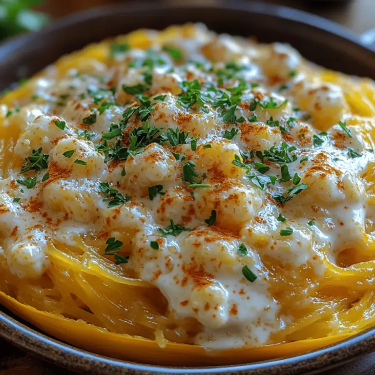 In the world of culinary delights, few dishes are as universally loved as pasta. However, for those seeking a healthier lifestyle or simply wanting to reduce their carbohydrate intake, traditional pasta can often feel off-limits. Enter *Light & Creamy Alfredo Spaghetti Squash*—a dish that captures the indulgent essence of classic Alfredo without the heavy guilt that often accompanies it. This innovative recipe highlights spaghetti squash, a versatile vegetable that transforms into a delightful pasta substitute, allowing you to enjoy all the creamy goodness of Alfredo sauce while sticking to your health goals.