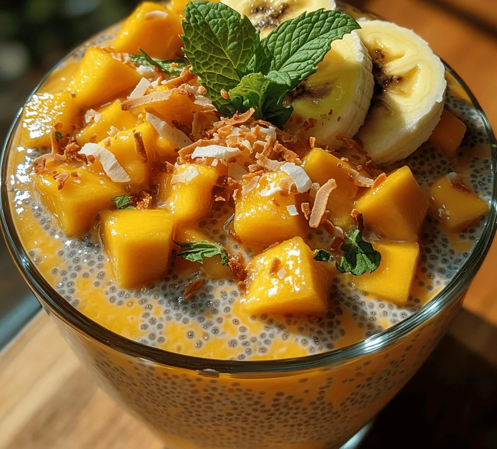 In recent years, chia pudding has surged in popularity, quickly becoming a favorite among health-conscious dessert lovers. This nutritious treat not only satisfies sweet cravings but also offers a wealth of health benefits. The Tropical Bliss Mango Chia Pudding elevates this dessert to new heights, combining the succulent sweetness of ripe mangoes with the creamy texture of chia seeds. This recipe is not only a feast for the taste buds but also a visual delight, showcasing vibrant colors that are sure to impress anyone who lays eyes on it.