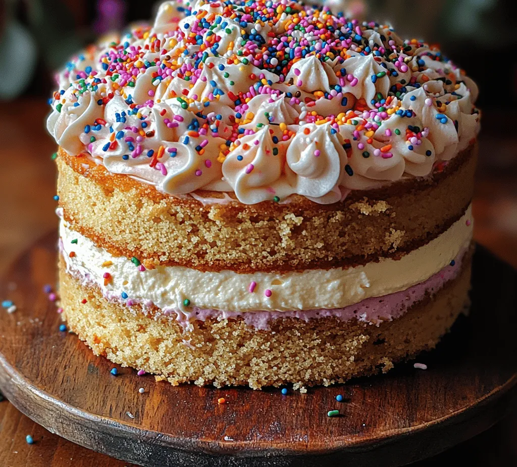To create a Funfetti Cheesecake Cake that stands out, it’s essential to understand the roles of each ingredient in both the cake and cheesecake layers. This cake is as much about quality as it is about the correct proportions, so let’s break down the components that come together to make this delicious dessert.