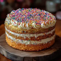 To create a Funfetti Cheesecake Cake that stands out, it’s essential to understand the roles of each ingredient in both the cake and cheesecake layers. This cake is as much about quality as it is about the correct proportions, so let’s break down the components that come together to make this delicious dessert.
