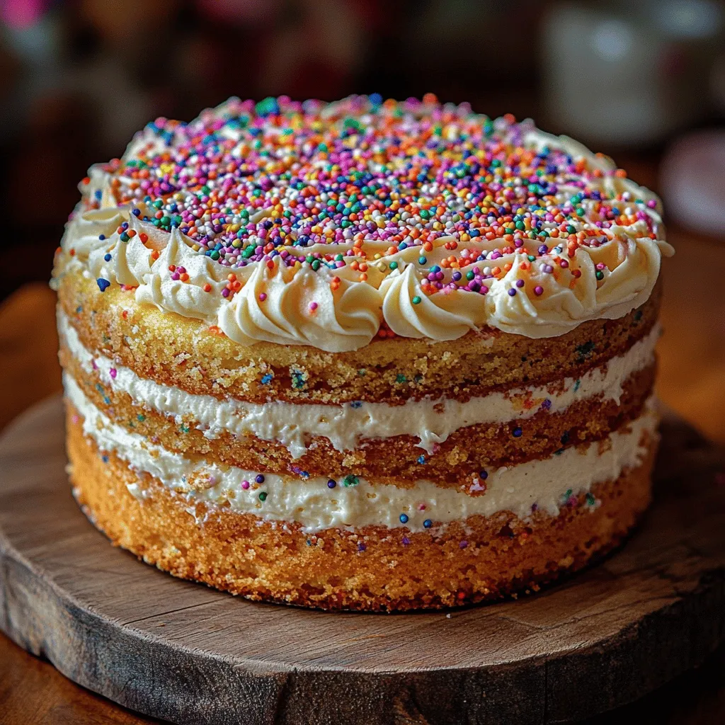 To create a Funfetti Cheesecake Cake that stands out, it’s essential to understand the roles of each ingredient in both the cake and cheesecake layers. This cake is as much about quality as it is about the correct proportions, so let’s break down the components that come together to make this delicious dessert.