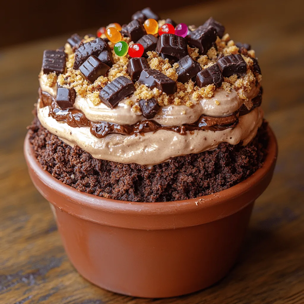 Chocolate Delight Dirt Cake is one of those whimsical desserts that never fails to bring a smile to faces of all ages. This delightful concoction combines layers of rich chocolate flavors with a playful presentation that mimics a garden, making it a hit at parties, children’s events, and family gatherings alike. The fun aspect of this dessert lies not just in its visual appeal but also in the nostalgia it evokes; many of us have fond memories of digging into a 