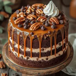 At the heart of Turtle Caramel Cake lies a unique combination of flavors and textures that work harmoniously together. The cake is traditionally made with three main components: chocolate, caramel, and pecans. The chocolate cake serves as a rich base, offering a deep and satisfying flavor that pairs perfectly with the sweetness of caramel. The caramel not only adds a gooey texture but also provides a rich, buttery flavor that enhances the overall experience. Finally, the pecans add a crunchy contrast that elevates the cake to a whole new level.