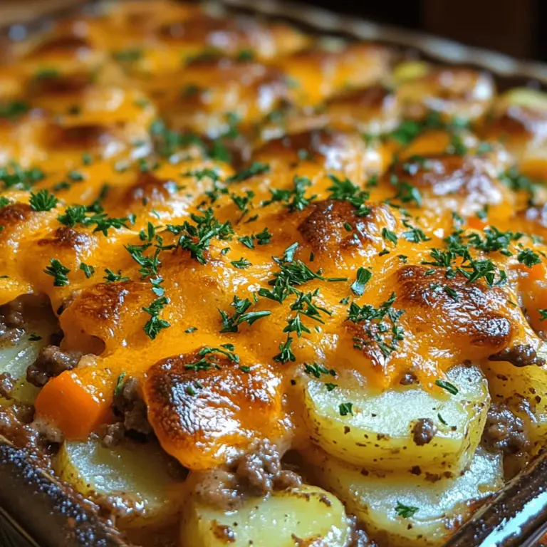 In the world of comfort food, few dishes evoke the warmth and nostalgia of a homestyle casserole. The Homestyle Amish Beef and Potato Casserole is a perfect embodiment of this sentiment, combining hearty ingredients that warm both the body and soul. With its layers of tender potatoes, savory beef, and a creamy sauce topped with melted cheese, this dish is not only satisfying but also easy to prepare.