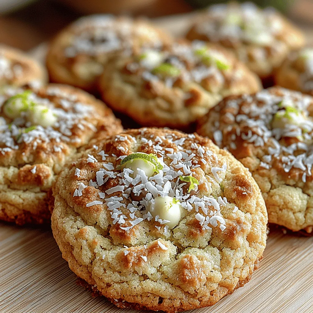 There's something irresistibly enchanting about the fusion of tropical flavors in baked goods. The mere thought of sinking your teeth into a cookie that encapsulates the essence of a sun-drenched beach, swaying palm trees, and refreshing ocean breezes can bring a smile to anyone's face. Enter the Tropical Key Lime Coconut White Chocolate Chip Cookies—a delightful treat that transports you straight to paradise with every bite.