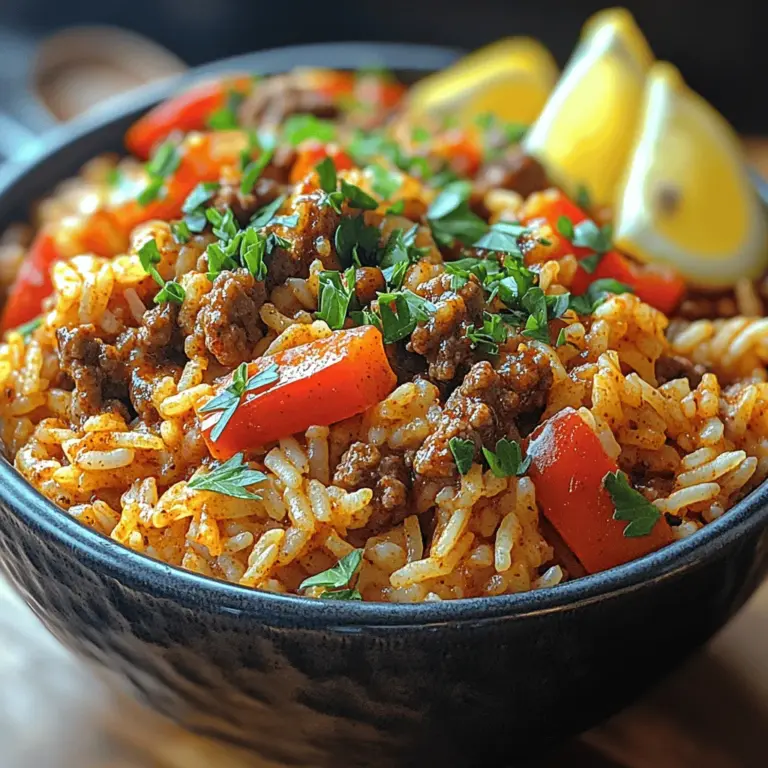 Welcome to the world of culinary delight where vibrant flavors come together in a symphony of spices and textures. Today, we explore the enticing recipe for Spicy Paprika Beef & Rice Delight, a dish that promises to awaken your taste buds and warm your heart. Perfect for family dinners or gatherings with friends, this recipe not only offers comfort but also delivers a punch of flavor that is sure to impress.