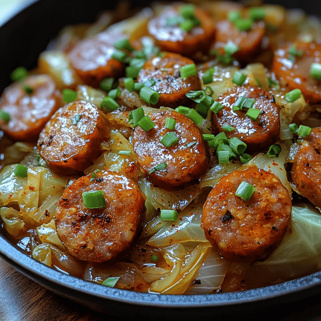 In the realm of comfort food, few dishes resonate quite like Cabbage & Smoked Sausage Delight. This delightful combination of flavors creates a warm, satisfying experience that is sure to please the palate and nourish the body. Infused with the rich, smoky undertones of sausage and the subtle crunch of cabbage, this dish is as comforting as it is flavorful. It is the perfect choice for a cozy dinner on a cold night or a quick, nutritious meal during a busy week.