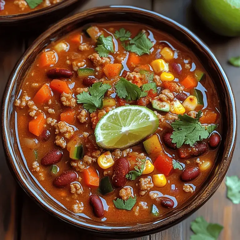 When it comes to chili, the ingredients play a crucial role not only in taste but also in the overall health benefits of the dish. Let’s explore the nutritional advantages of the key components that make this Veggie-Packed Turkey Chili a standout dish.