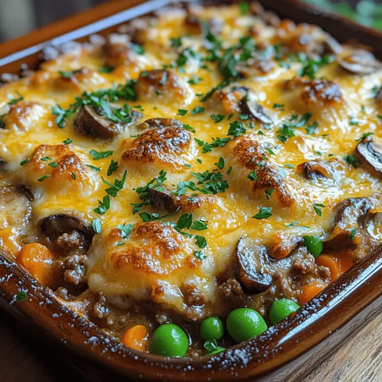 If you're searching for the ultimate comfort food that warms the heart and satisfies the belly, look no further than the Hearty Beef & Mushroom Country Casserole. This dish is more than just a meal; it's a quintessential family favorite that brings everyone together around the dinner table. With its rich flavors and creamy texture, this casserole is perfect for cozy weeknight dinners, holiday gatherings, or any occasion where you want to impress your loved ones without spending hours in the kitchen.