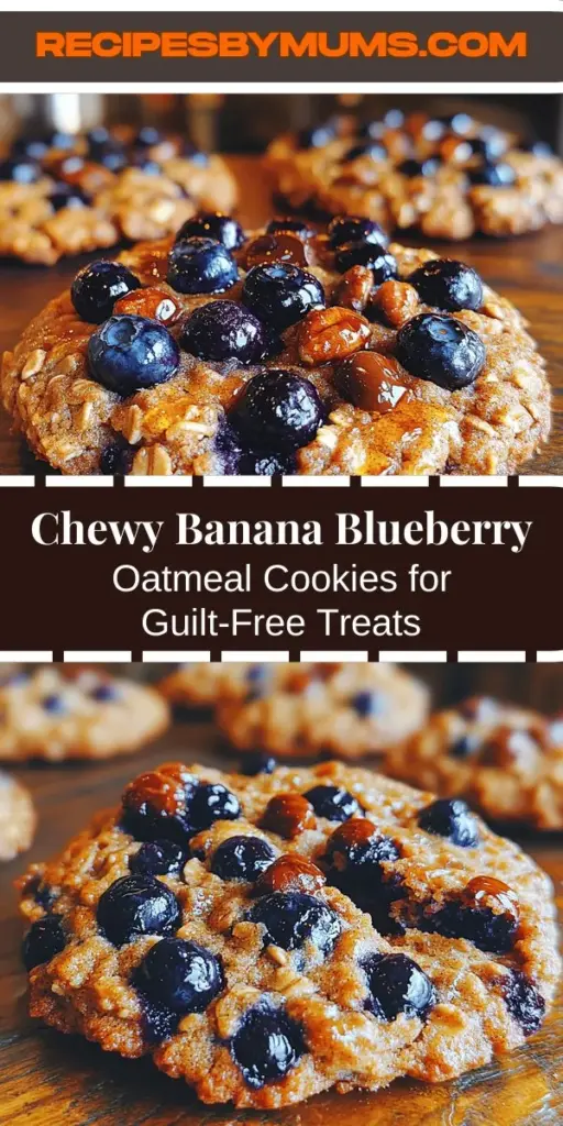 Discover the joy of healthy baking with Chewy Banana Blueberry Oatmeal Cookies! This delightful recipe combines ripe bananas and blueberries to create a chewy treat that's both nutritious and satisfying. With wholesome ingredients like rolled oats and whole wheat flour, these cookies are packed with fiber and antioxidants while remaining low in calories and free from refined sugars. Perfect for a snack, breakfast, or dessert, they're easy to make and customizable to fit your dietary preferences. Enjoy a delicious indulgence that supports your health goals!