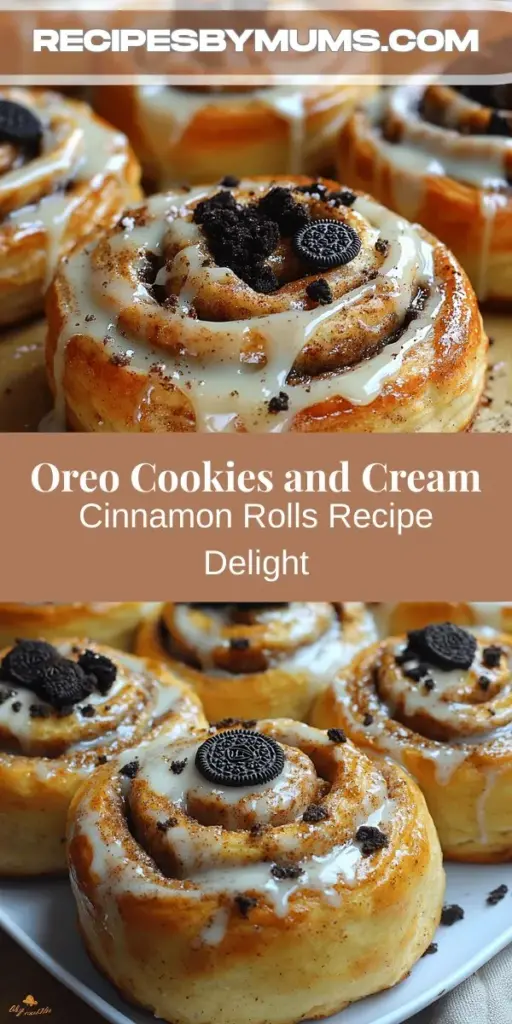 Discover a scrumptious twist on a classic treat with Oreo Cookies and Cream Cinnamon Rolls! This innovative recipe combines the fluffy goodness of traditional cinnamon rolls with the rich, creamy taste of Oreo cookies. Ideal for brunch or a cozy dessert, each bite delivers a perfect blend of sweetness and nostalgia. Follow our simple step-by-step instructions to create this delectable treat, complete with a creamy glaze and irresistible crunch. Get ready to elevate your baking game and impress family and friends!
