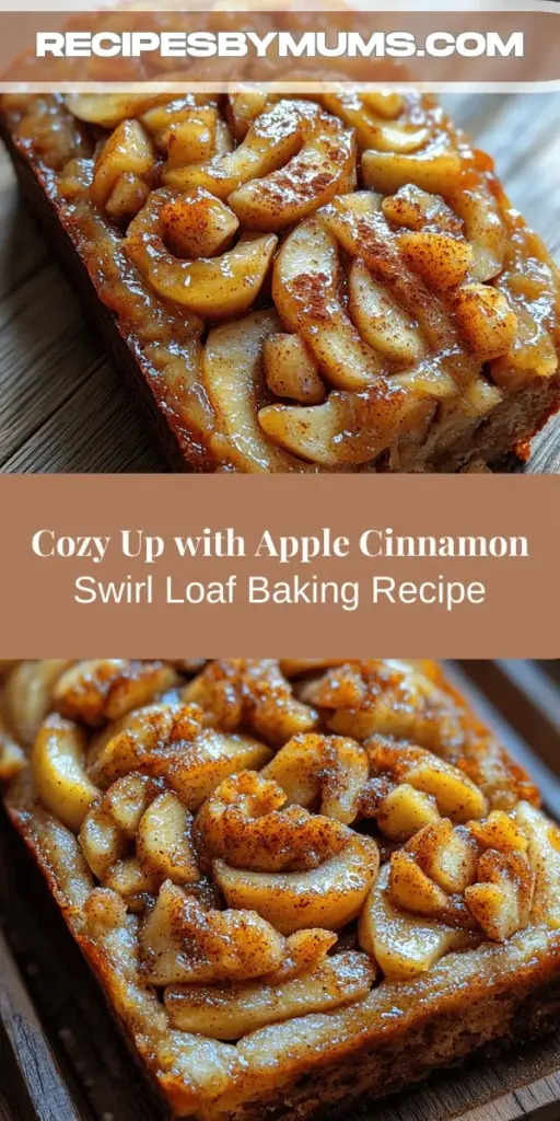 Indulge in the cozy charm of homemade baking with this Apple Cinnamon Swirl Loaf recipe. This delightful loaf combines sweet Granny Smith apples, warm cinnamon, and crunchy nuts for a treat that's perfect for breakfast or dessert. The comforting aroma of cinnamon fills your kitchen while it bakes, creating a heartwarming experience for family and friends. Simple to make, this loaf is sure to become a beloved favorite in your household. Enjoy it warm with butter or as a sweet snack anytime!