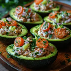 In recent years, there has been a noticeable shift towards healthier eating habits, with a focus on low-carb meals that not only satisfy cravings but also align with nutritional goals. As more people seek convenient yet wholesome options, recipes like Tuna Avocado Salad Boats have surged in popularity. These delightful salad boats are not only visually appealing but also pack a nutritional punch, making them perfect for lunch or a light dinner.