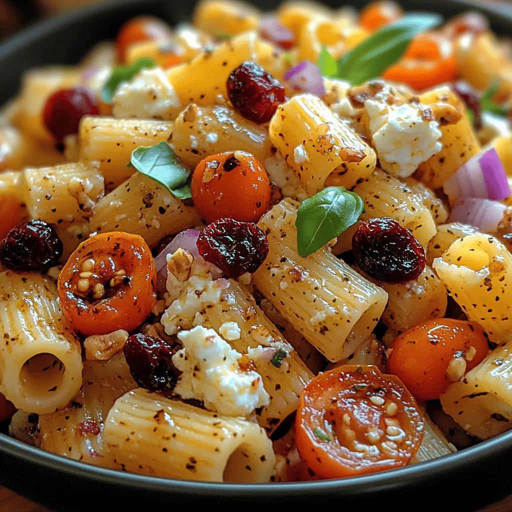 At the heart of this salad is rigatoni pasta. Originating from Italy, rigatoni is a type of tubular pasta that is slightly larger and has ridges along its surface. This unique shape is not just for aesthetics; it plays a crucial role in holding onto sauces and dressings, ensuring that every bite is packed with flavor. The firmness of rigatoni allows it to maintain its shape even when tossed with other ingredients, making it an excellent choice for pasta salads.