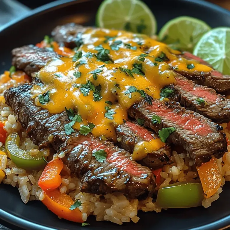 If you’re looking for a dish that perfectly combines hearty flavors with a satisfying texture, look no further than Sizzling Steak & Queso Rice. This delightful recipe is a culinary celebration that brings together marinated flank steak, creamy queso, and fluffy rice, creating a compelling blend that is both comforting and indulgent. Whether you’re hosting a dinner party, preparing a family meal, or simply craving a delicious weeknight dinner, Sizzling Steak & Queso Rice has you covered.