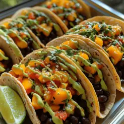 To create the perfect Tropical Fiesta Black Bean Mango Tacos, it’s essential to understand the key ingredients that contribute to their deliciousness and health benefits. Let’s take a closer look at each component of this vibrant dish, starting with the taco shells.