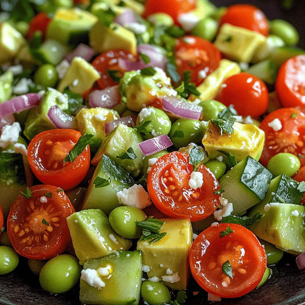 As the sun graces us with its warm embrace, our culinary cravings often shift towards lighter, fresher fare that tantalizes the taste buds while offering a refreshing respite from the heat. One such dish that embodies the essence of summer is the Creamy Avocado Edamame Summer Salad. This vibrant salad is not only a feast for the eyes with its colorful array of ingredients but also delivers a robust nutritional profile that makes it a standout choice for picnics, barbecues, or a simple yet satisfying lunch at home.